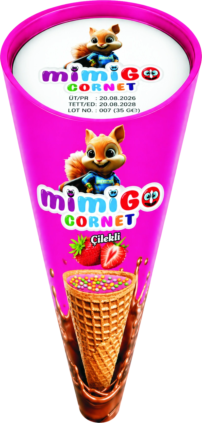 mimiGO Cornet Çilekli